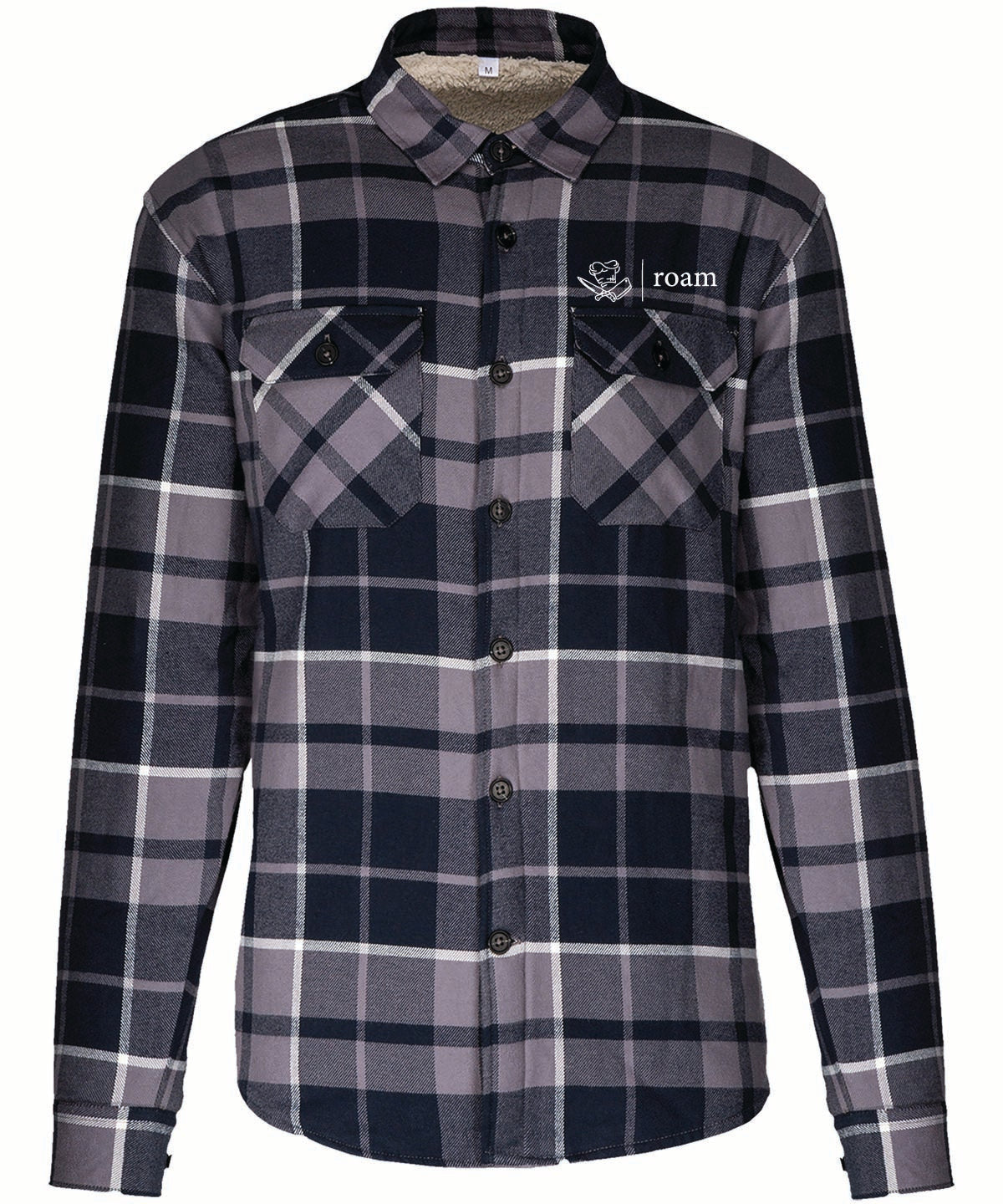 Roam Sherpa-lined checked shirt jacket