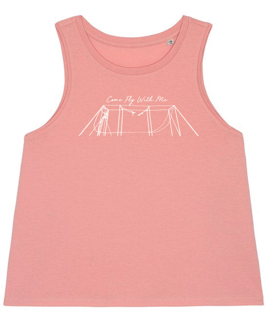 Come Fly with me Crop Vest