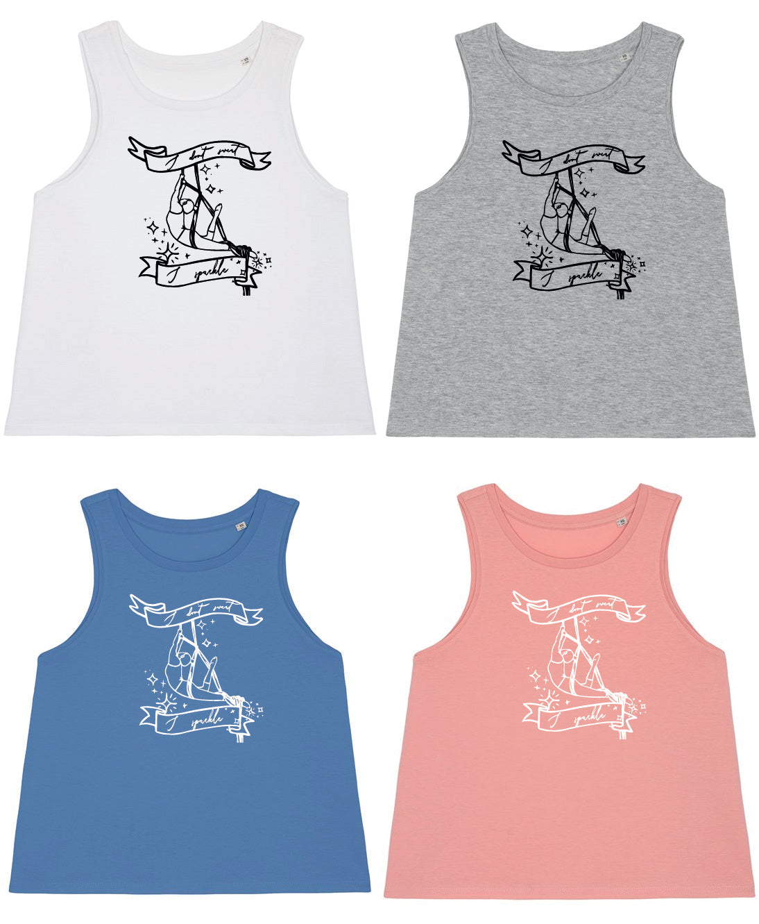 I don't sweat Crop Vest