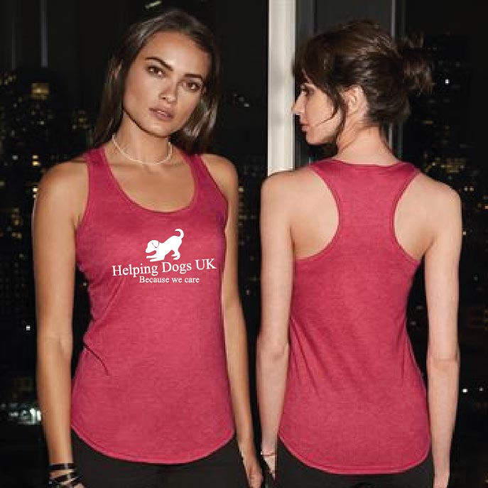 Women's triblend racerback tank