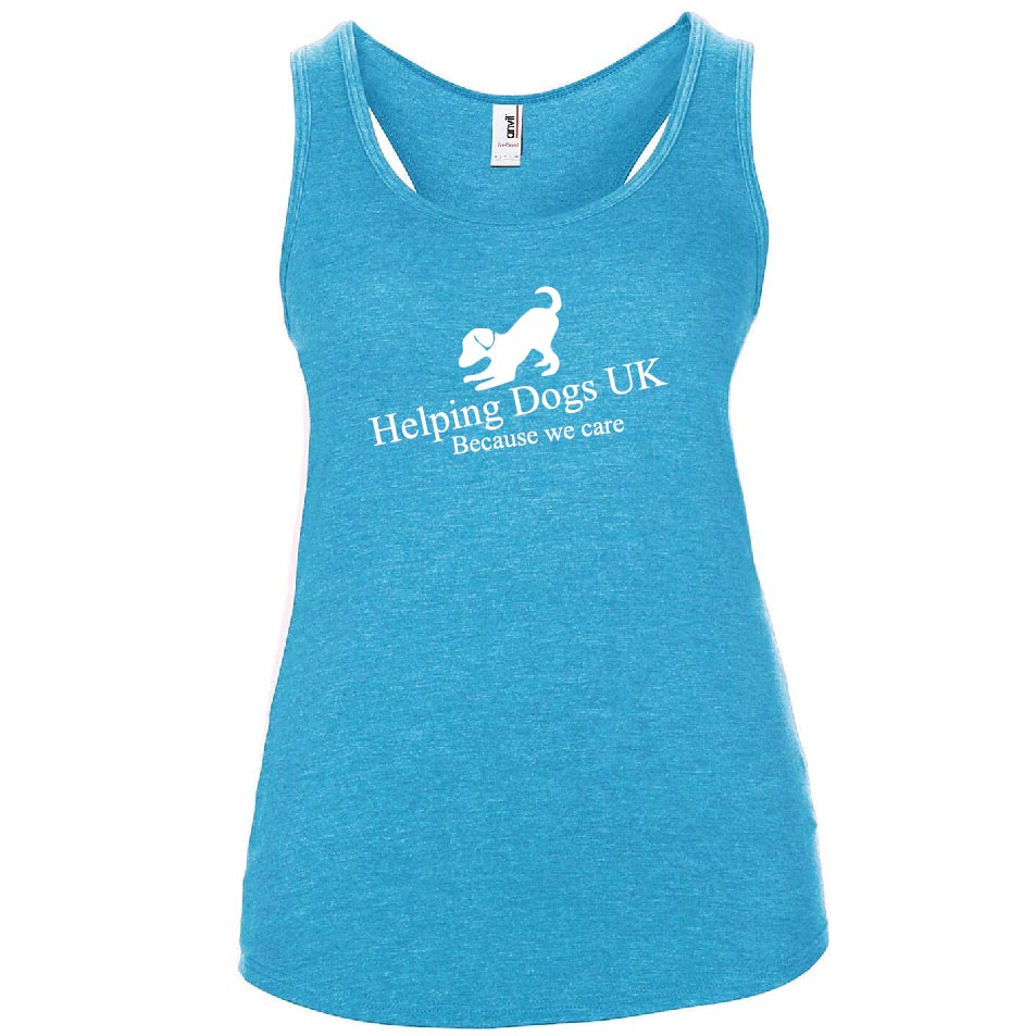 Women's triblend racerback tank