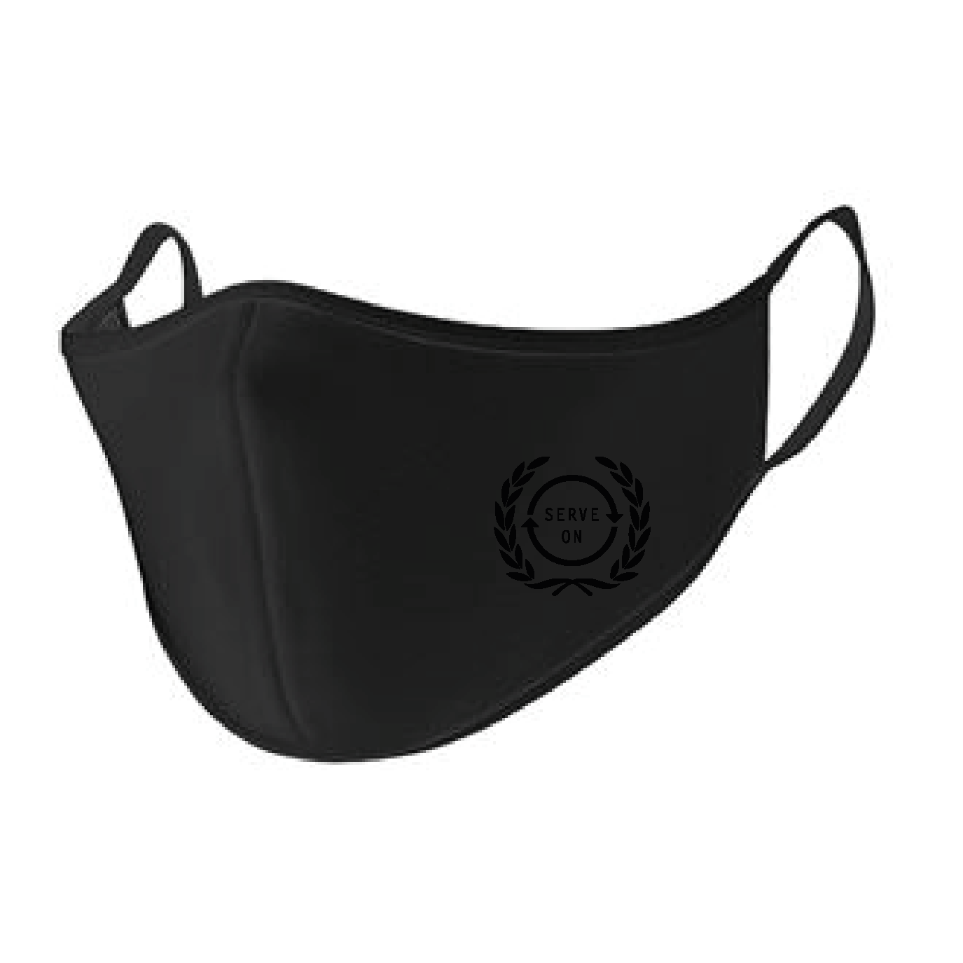 Black logo Face Mask Pack of 5 - Serve On