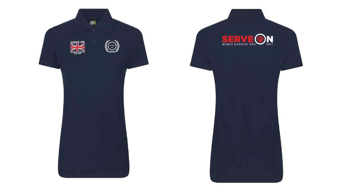 Ladies Cotton Polo Shirt - Search & Rescue Dog Unit