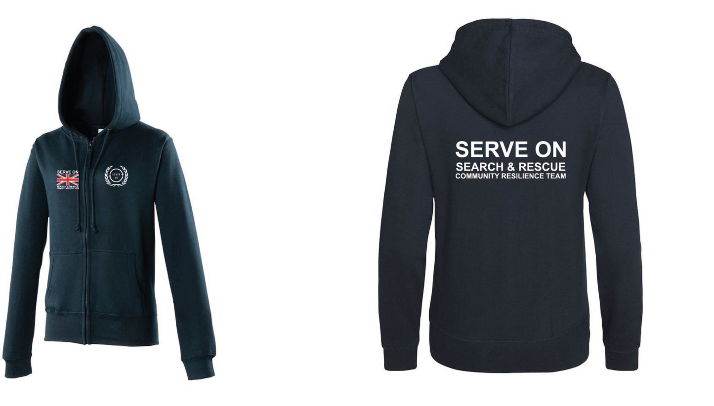 Ladies Zip Hoodie - Community Resilience Team