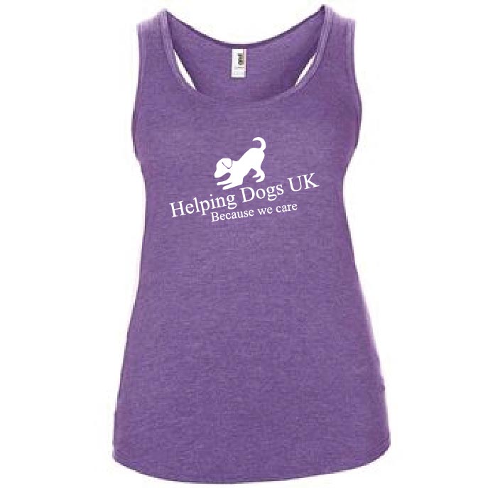 Women's triblend racerback tank