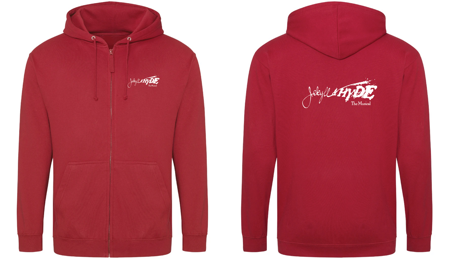 Jekyll & Hyde Embroidered Adult Zip Hoodie