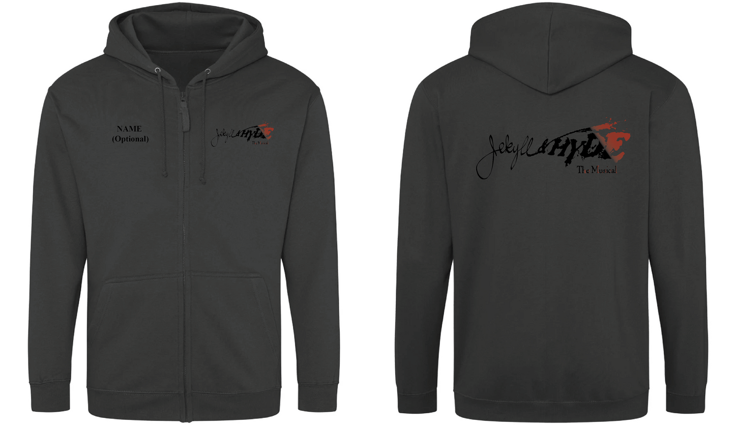 Jekyll & Hyde Printed Zip Hoodie