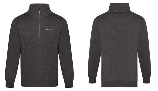 Staff 1/4 Zip Chunky Charcoal Sweatshirt