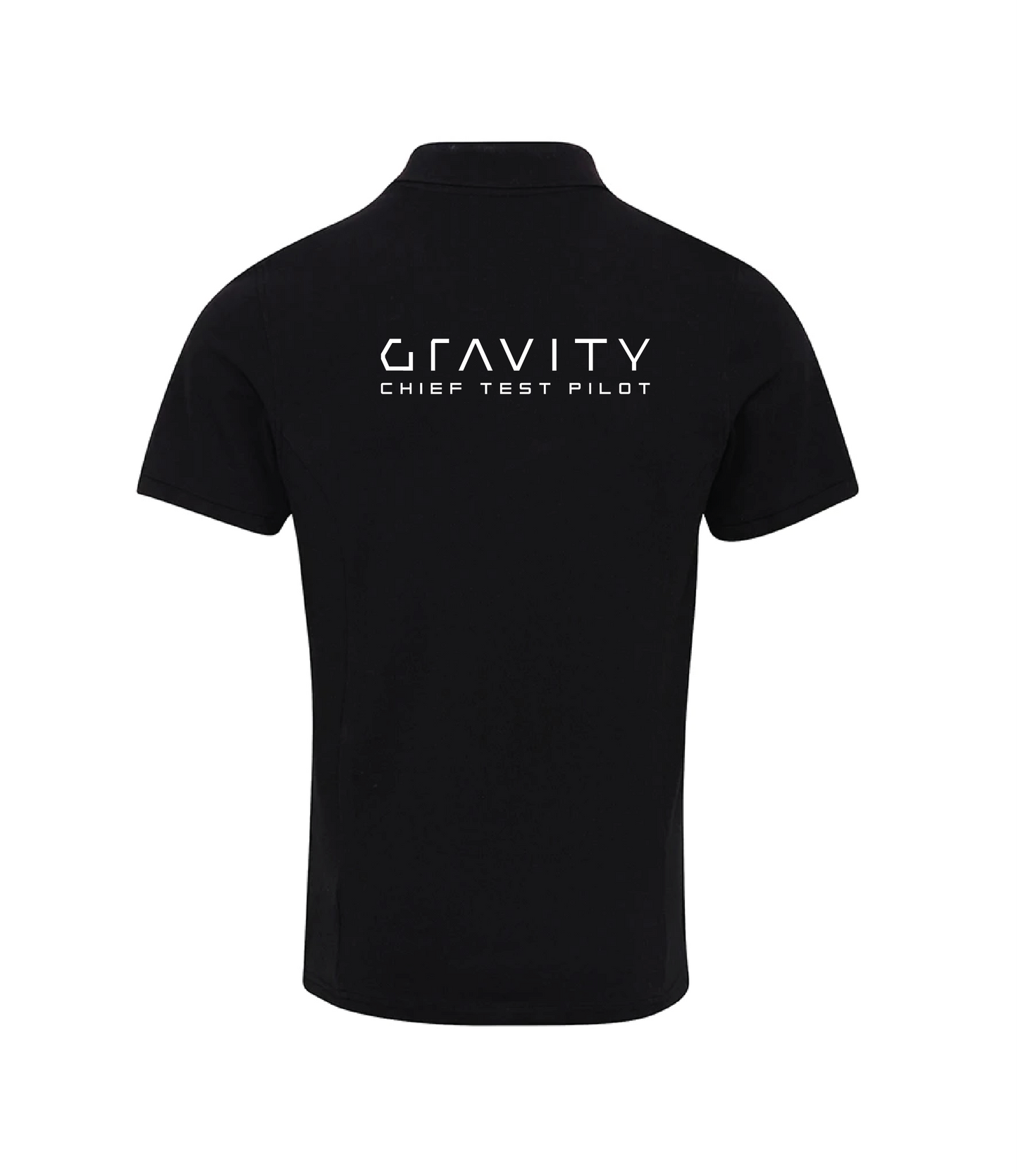 Staff Black Polo Shirt (other text options available)