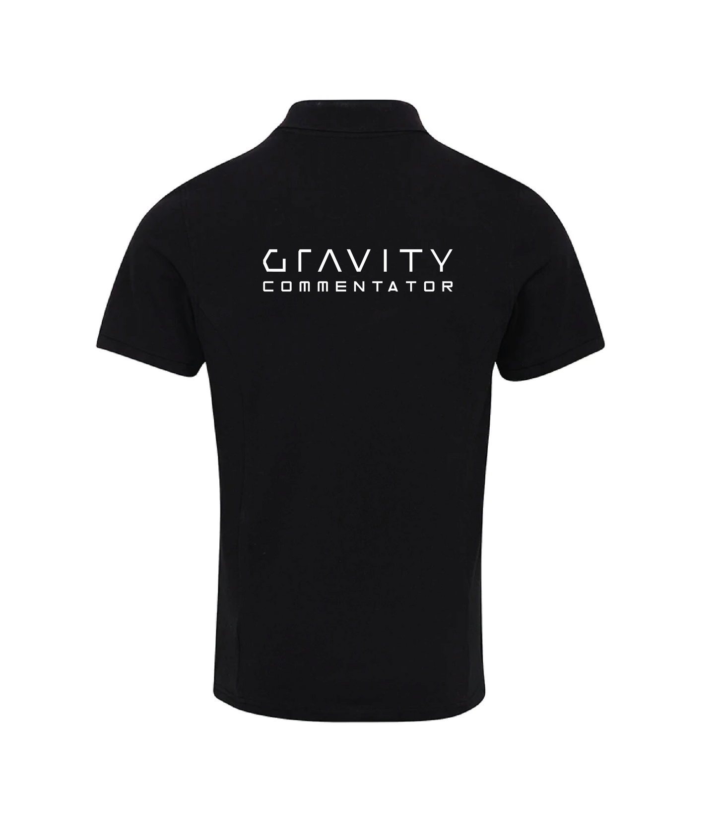 Staff Black Polo Shirt (other text options available)
