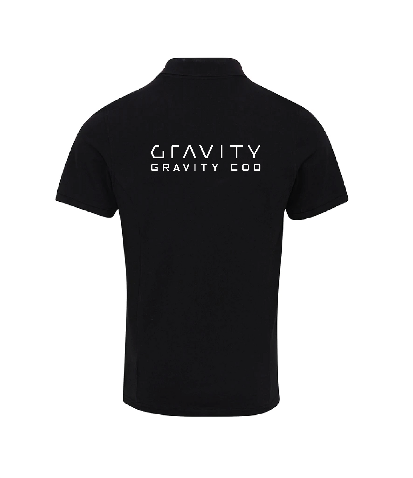 Staff Black Polo Shirt (other text options available)