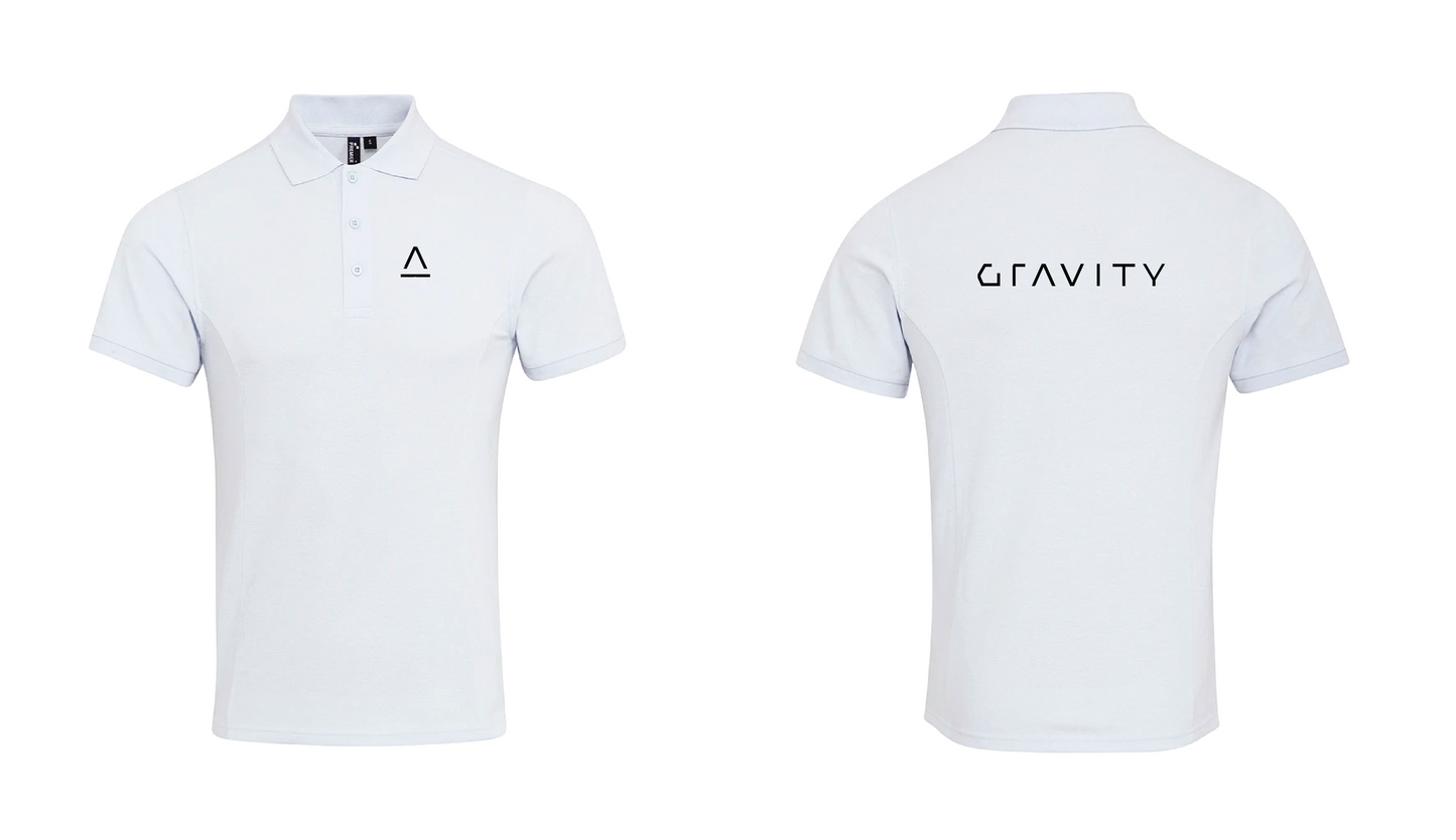 Staff White Polo Shirt