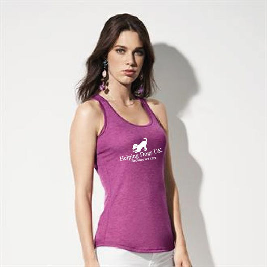 Women's triblend racerback tank