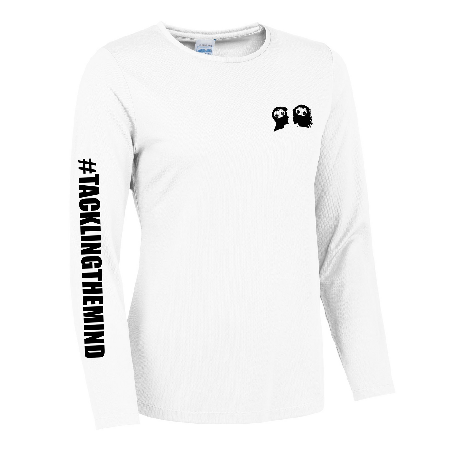 Ladies Sports White Long Sleeve T