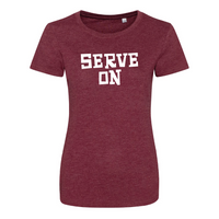 Ladies Heather T Shirt (Flint Stone logo)