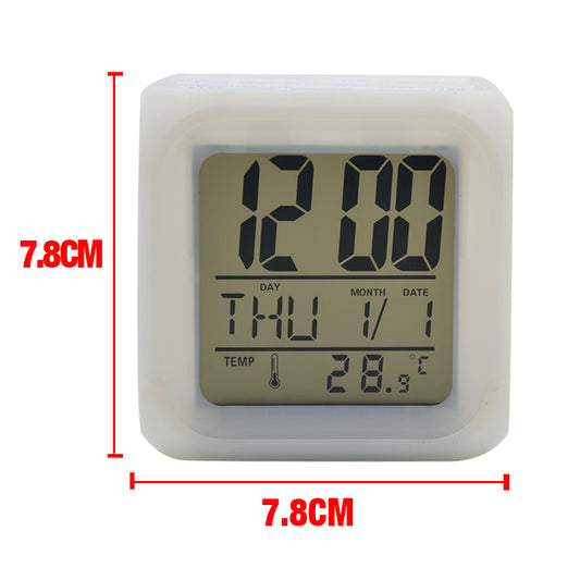 Digital Alarm Clock with Colour Changing Lights (upload photos)